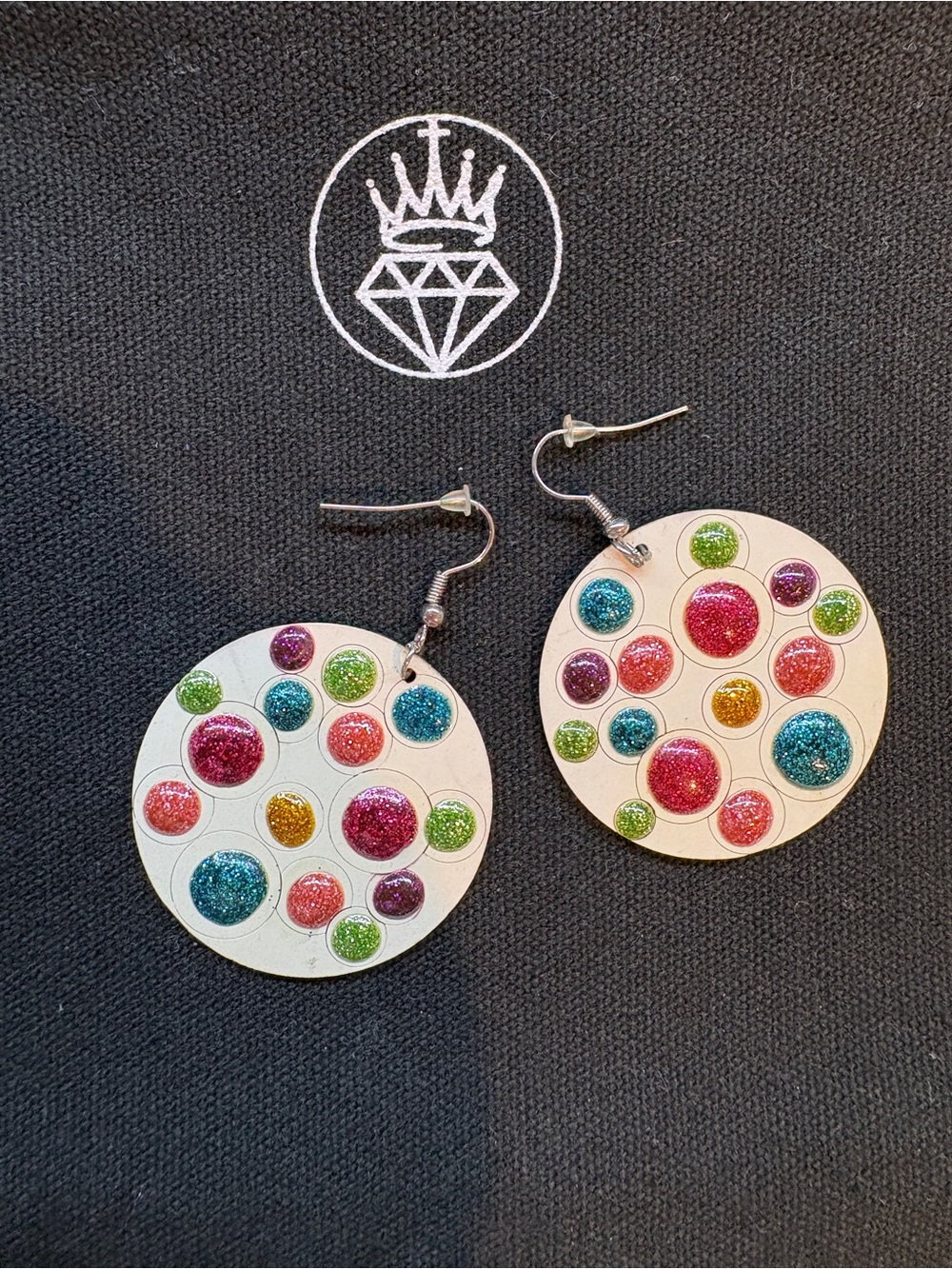 Colorful Glitter Fun Bubble Drop Earrings